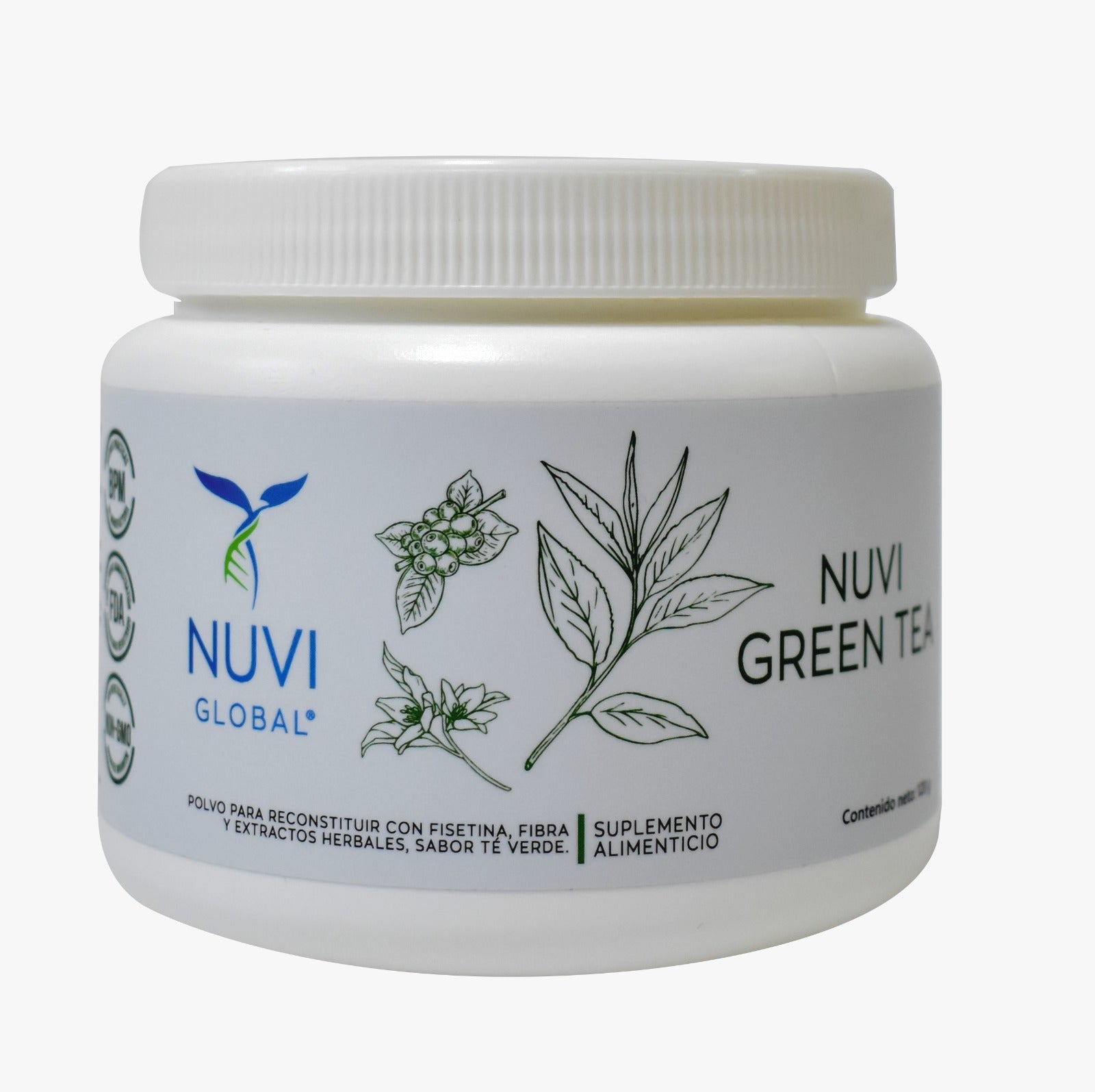 Nuvi Green Tea, bote 120 g